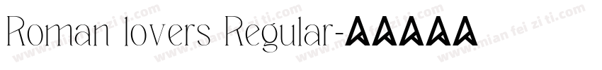 Roman lovers Regular字体转换